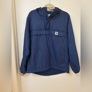 Carhartt WIP 1/4 zip pullover jacket - blue - small